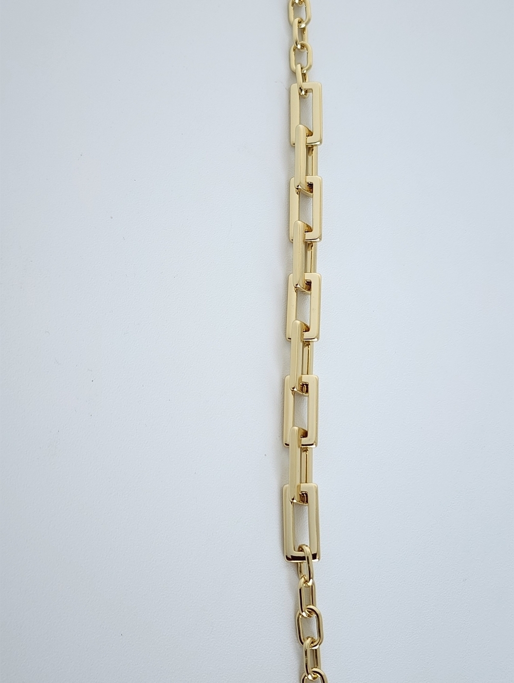 Gold Paperclip Link Bracelet 8” Chunky Minimalist Trendy
